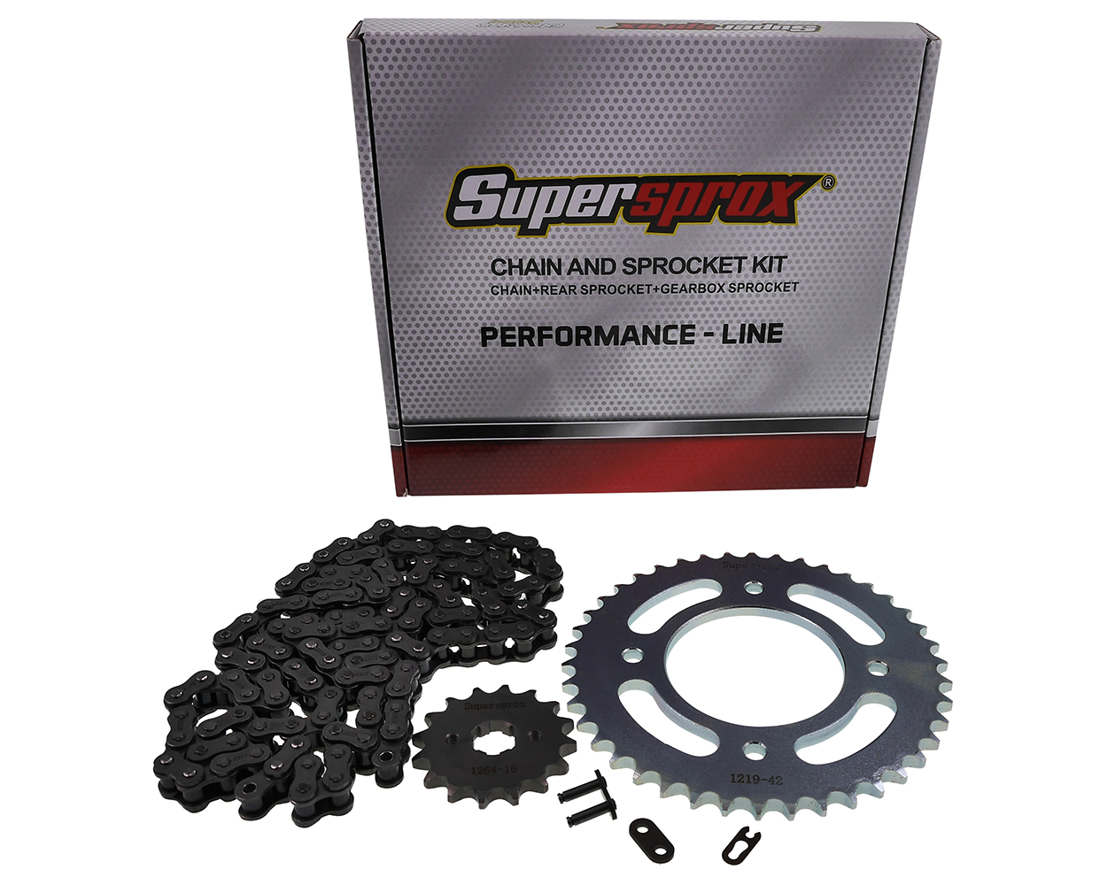 Kettensatz Performance KIT Stahl SUPERSPROX 428 Teilung 42 / 16 Zähne