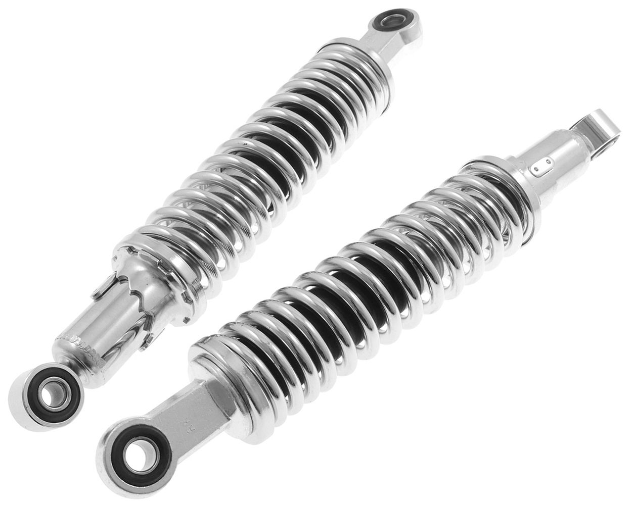 Stoßdämpfer 310 mm Chrom Set universal zb. MT/MB Moped