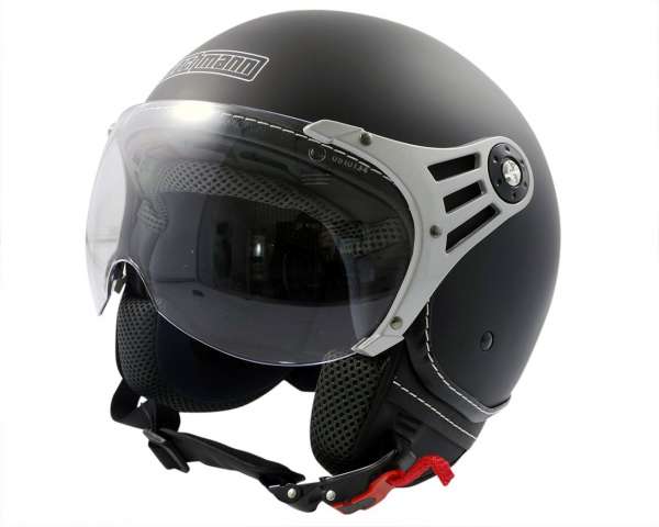 Casque jet WACHMANN WA-70 Solidus noir mat