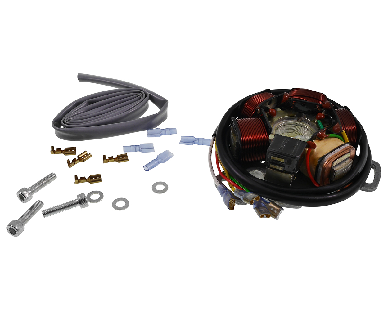 Lichtmaschine / Stator Zündungsgrundplatte 12 V, 5 Spulen, 4 Kabel