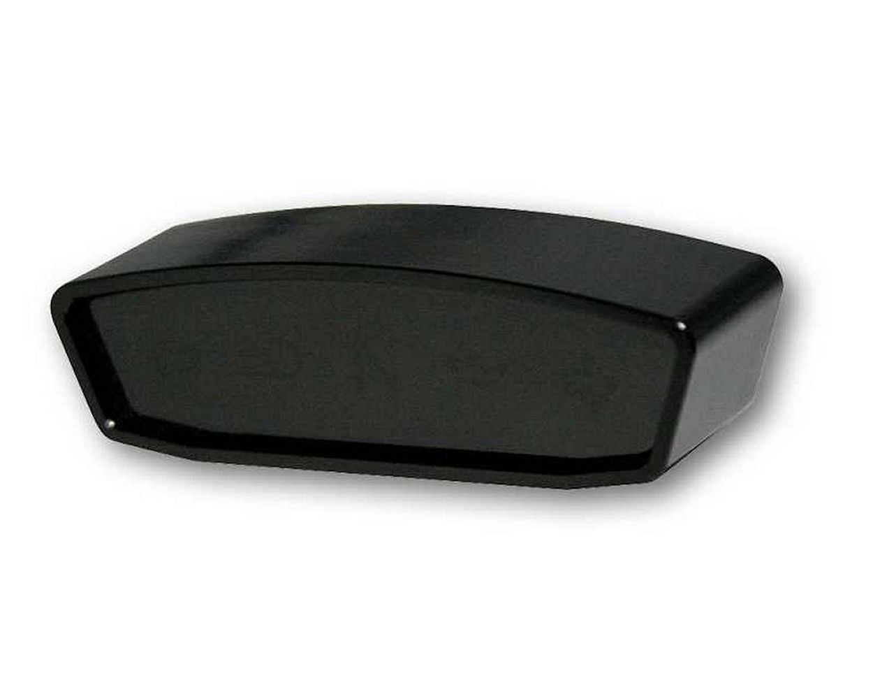 Kontrollanzeigeinstrument Motorrad schwarz eloxiertes Alu, getönt, 5 Anzeigen