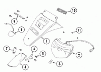  Topspeed 125 YY125QT-11 4T AC Heck und Rücklicht für Baotian BT49QT-12P1