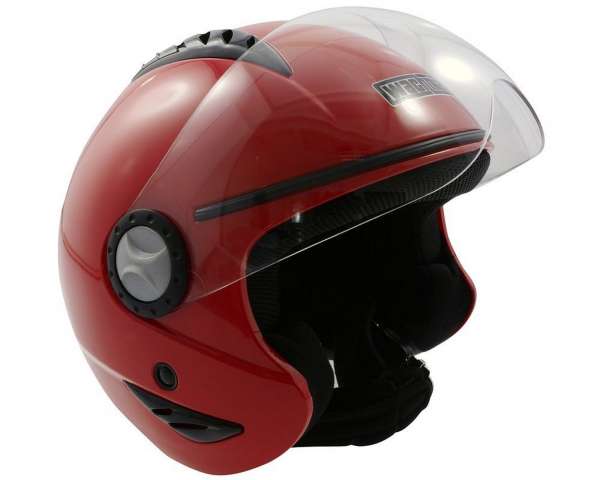 Casque jet WACHMANN WA-40 Comes rouge brillant