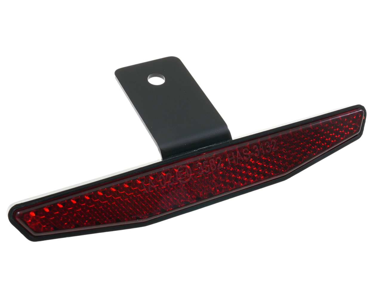 Rückstrahler / Reflektor SHIN YO eckig mit Halterung, 125x18 mm, Refletor, universal, Roller, Scooter, Mofa, Moped, Quad, ATV, Motorrad