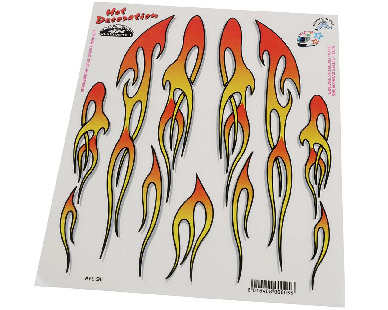 Aufklebersatz Flammen 2x24 cm