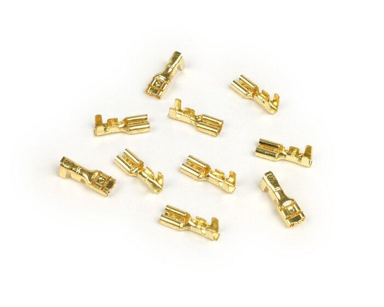 Kabelschuh Flachsteckerhülse BGM 4, 8 mm D=0, 5-1, 0 mm - DIN 46247 - 10 Stück Universal Kabelverbinder Crimp Roller Motorrad Auto KFZ