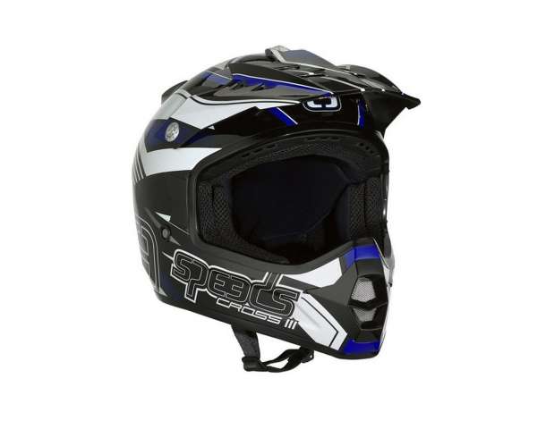 Helm Speeds Cross III schwarz/blau/weiß