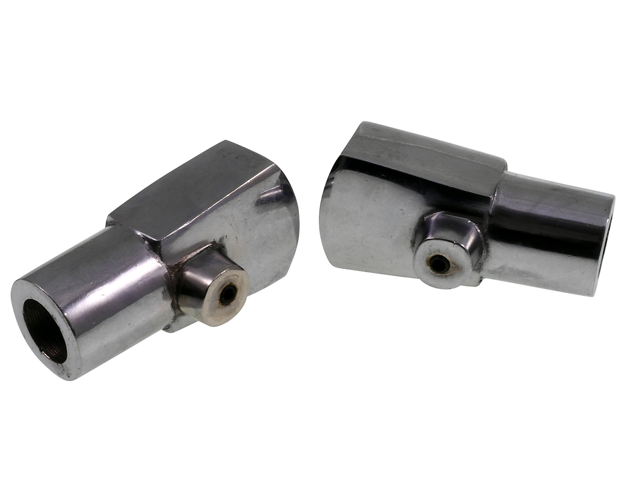 Hauptständerfuß Satz Aluminium poliert 16 mm