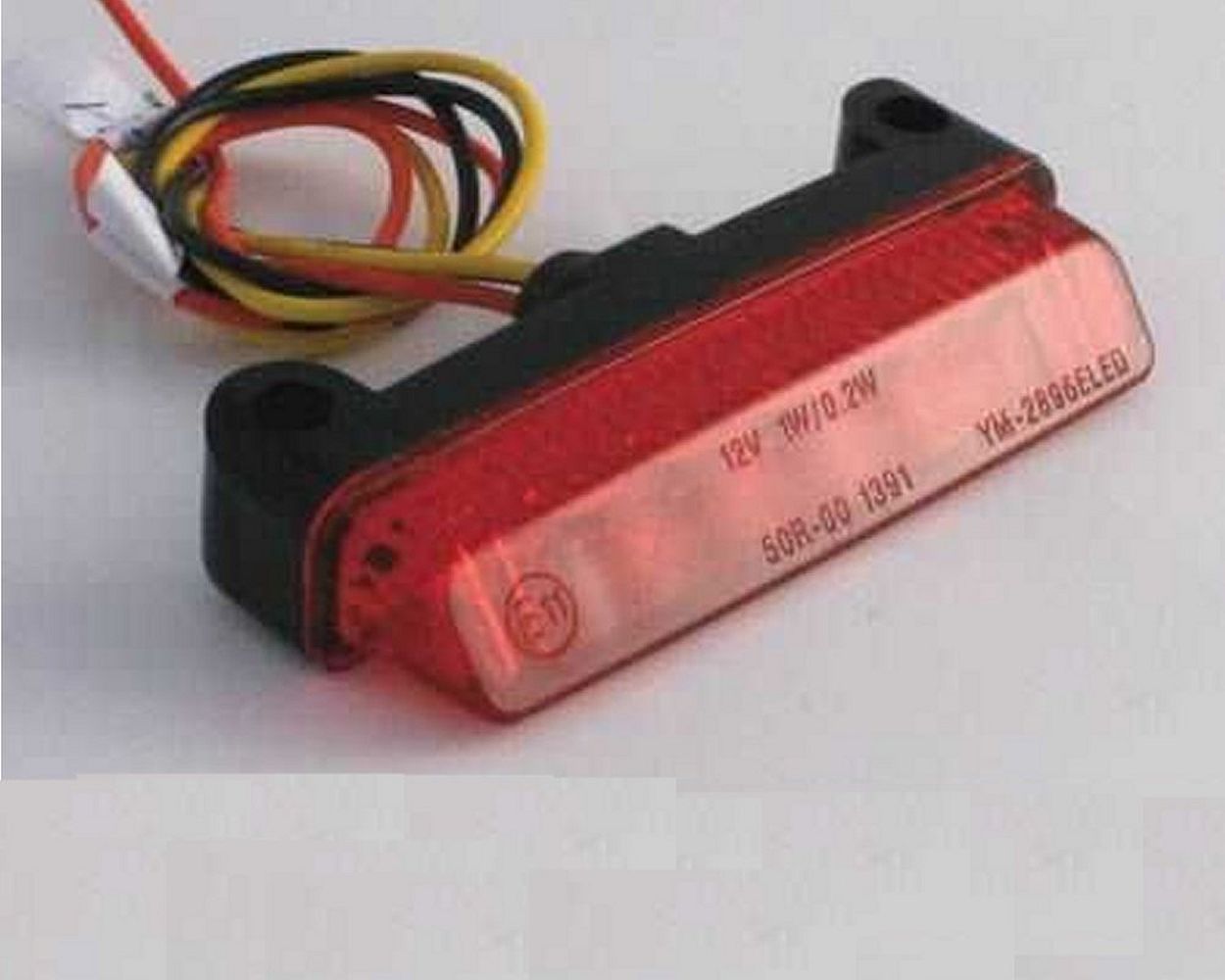 Rücklicht Mini LED, rotes Glas, 78x16x32 mm, Roller, Quad