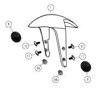  Imola 125 4T AC Radabdeckung vorne für Rex Imola
