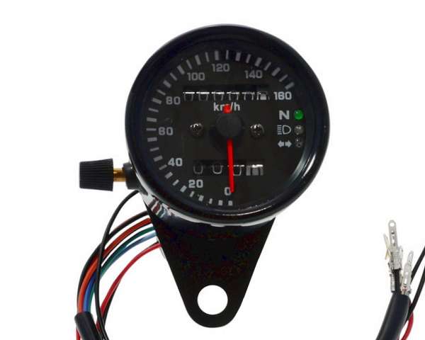 Tachometer 12V Motorrad Kilometerzähler LED Kontrolle