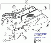  Formula 2000 50 YY50QT-6A 4T AC Luftfilter 50ccm für GY6 China 4 Takt