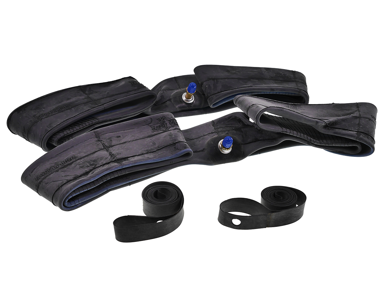 Reifenschlauch Set 2.25x16 Zoll 2x Felgenband für Simson Moped Anhänger Mofa Kit Satz Moped 2 3/4x17