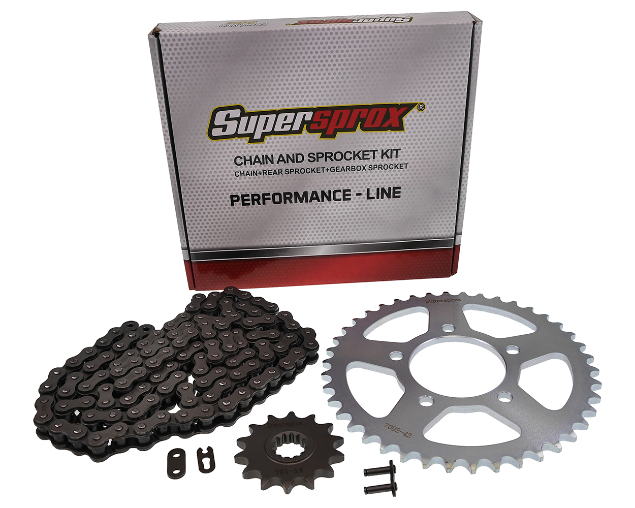 Kettensatz Performance KIT Stahl SUPERSPROX 525 Teilung, 14 / 42 Zähne