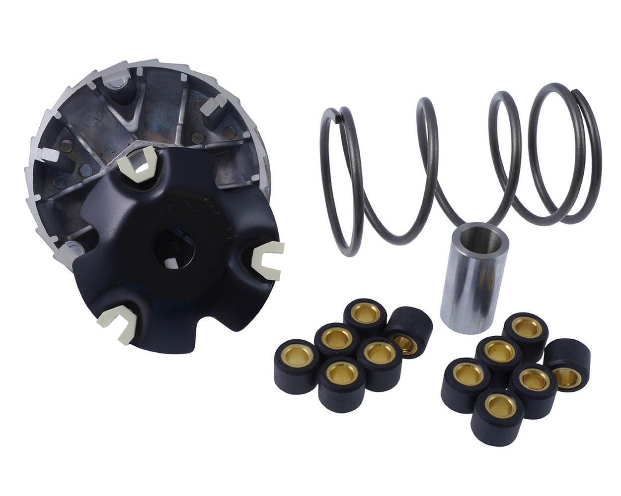 Variomatik KAK SPORT GY6 50 ccm 139QMB, 139QMA inkl. Gewichte 5, 8gr. - 6, 3gr. mit Gegendruckfeder