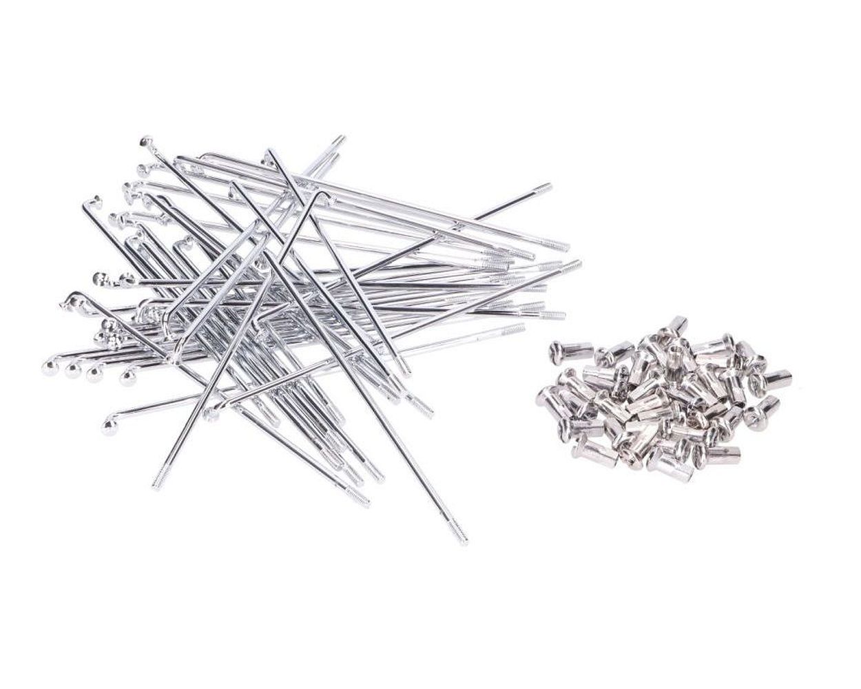 Speichen Satz Chrom 143,5 mm mit M3,5 Nippel 16 Zoll Sims