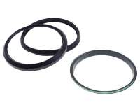 Tachoglas Set UNI AUTO schwarz, 3 teilig, 81mm kompatibel für Vespa PX80-200 alt bis Bj. 1984