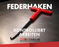 Federhaken Kupplungsfedern Montage Haken Auspufffeder Federspanner universal Roller, Mofa, Moped, Quad, Motorrad