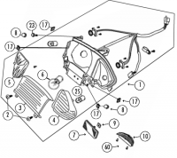  RS400 50 GY Shenke 4T AC Rücklicht Glühbirne für Rex RS400, RS450, RS500, QM50QT-6A