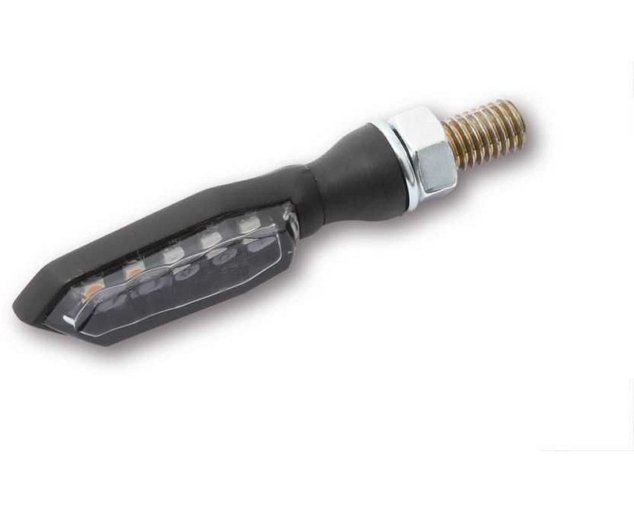 Rücklicht/Blinker LED Highsider SONIC-X1, schwarz, getöntes Glas, Paar, hinten