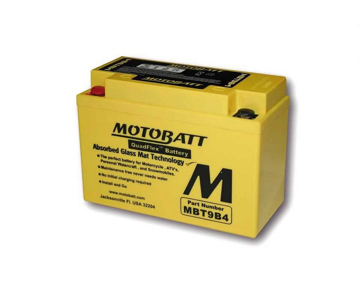 Batterie 12 V 9 Ah MOTOBATT MBT9B4